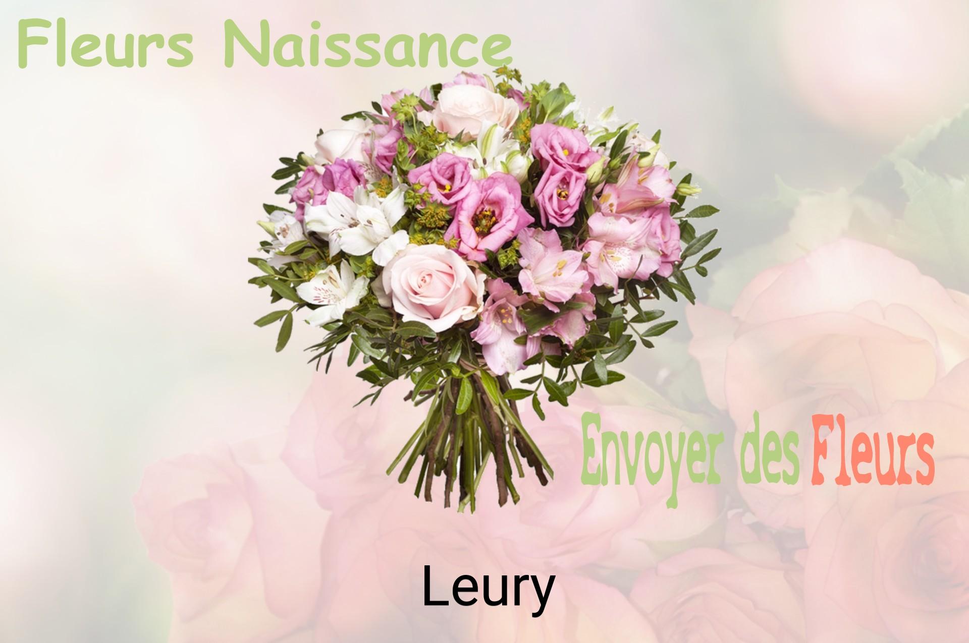 Bouquet de fleurs de naissance livré à Leury
